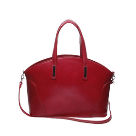 Дамска кожена чанта ЕК 45F червена